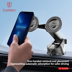 Earldom 360 Rotación Car Mount Soporte magnético para teléfono para salpicadero y parabrisas Ventosa Soporte para teléfono móvil - Product Image 3