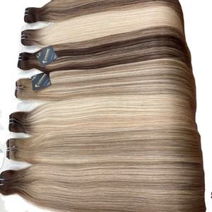 Genius Weft cabello humano vietnamita recto doble dibujado extensiones de cabello al por mayor sin enredos de desprendimiento - Product Image 6