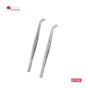 Instruments chirurgicaux dentaires de haute qualité Pince à épiler en coton et pansement 6 "Lot de 2 pièces avec embouts dentelés Pince autobloquante - Product Image 2