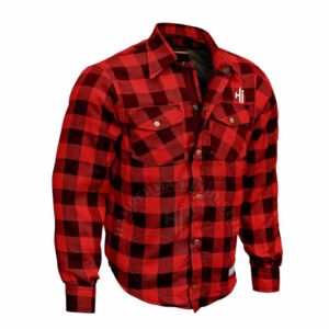 Chemise en flanelle de coton Kelvar Linin personnalisée pour hommes, décontractée, longue et décontractée, couleur bicolore, tenue confortable, moto de course automobile - Product Image 2