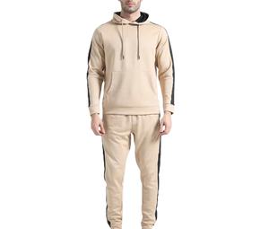 Ropa Deportiva Personalizada de Alta Calidad con Logotipo, Sudadera Casual de Felpa 100% Algodón para Hombre, Trajes Deportivos de Color Sólido, Corte Ajustado y Cómodo 2026 - Product Image 1