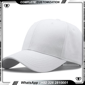 Alta calidad personalizado negro Nuevo en blanco liso algodón deporte sombreros 6 paneles gorra de béisbol - Product Image 5