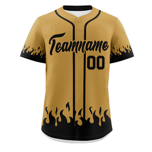 Camiseta de béisbol de manga corta para hombre, ropa deportiva, camiseta de béisbol en blanco para impresión DIY o uniformes de equipo - Product Image 3