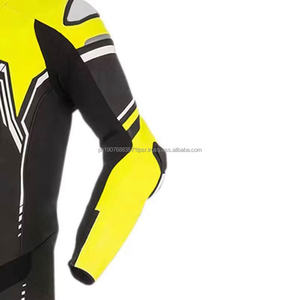 Combinaison de moto en cuir personnalisée OEM à faible MOQ – Combinaison de moto légère, imperméable et respirante pour adulte, imprimée, coupe-vent, idéale pour l'été - Product Image 4
