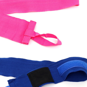 Offre Spéciale Logo personnalisé tissé coton Gym sangles de levage PU main enveloppes pour karaté boxe poignet tirer sangle formation impression Unique - Product Image 5
