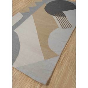 พรมขนสัตว์ทอมือลายตารางสีทอง รูปทรงสี่เหลี่ยมผืนผ้า ลายแบบนามธรรม สไตล์โบโฮ คุณภาพสูง ขนาด 9x12 ฟุต สำหรับใช้ในห้องนอน-ADWL-13093 - Product Image 2