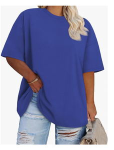 Fábrica de Bangladesh, Venta al por Mayor, Camiseta Nueva de Manga Corta con Cuello Redondo para Mujer, Talla Grande, Logotipo Personalizado, Proveedor de Marca Privada - Product Image 2