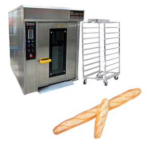 High Productivity Bread Toaster Motor 1Hp 20Kw/H 8-Trays Rotary <b>Oven</b> With Altuntop Trolley <b>Oven</b> Price Vietnam Manufacturer - Product Image 1