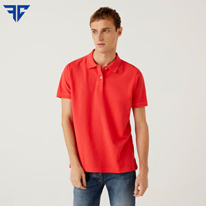 เสื้อโปโลผ้าฝ้ายระบายอากาศได้ดีสำหรับผู้ชายเสื้อโปโลลายพื้นโลโก้ขนาดพิเศษ - Product Image 2
