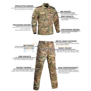 Ropa Táctica de Alto Rendimiento para Entusiastas del Aire Libre, Atuendo Táctico Transpirable con Múltiples Bolsillos Utilitarios - Product Image 2