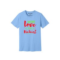 Thèmes de gentillesse imprimer 100% t-shirt en tissu de coton 160-180 à lourd GSM 12 couleurs disponibles Personnalisé votre propre conception et placement