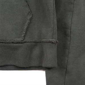 Oem Distressed Acid Washed Functional Cargo Hoodie Sweatshirts à fermeture éclair en coton épais personnalisés Sweats à capuche à fermeture éclair complète pour hommes - Product Image 3