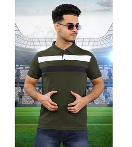 Classic Fit Collar Half T Shirt para hombres Ideal para viajes deportivos y uso casual - Product Image 1