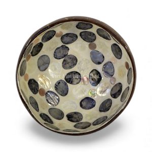 Decoración Artesanal Bohemia de Concha de Coco Natural con Incrustaciones de Nácar, Decoración Ecológica para el Hogar, Vietnam - Product Image 1