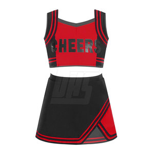 Uniforme de pom-pom girl avec des couleurs vives et un tissu durable pour les activités de cheerleading scolaire Uniforme de pom-pom girl - Product Image 3