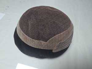 Los Angeles Men's Deep Wave Frontless Remy Indian Taz Hair Wig Loose Yaki <b>Toupee</b> Hair Wig - Product Image 3