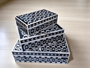 Cajas de joyería con incrustaciones de resina de calidad superior Almacenamiento elegante y solución de regalo decorativa de Tradebyd - Product Image 5