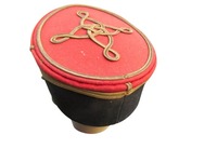 Sombrero francés de lujo en negro carbón con interior forrado de seda hecho a mano dorado bordado generales franceses Kepi