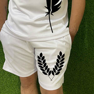 Ensemble de shorts et de t-shirts pour hommes professionnels, été/automne, tenue décontractée de haute qualité, taille plus, imprimé, 100% coton respirant - Product Image 5