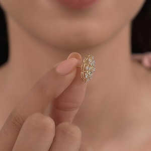 Boucles d'oreilles en or et diamant Florentia - Product Image 3