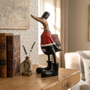Figurine de canard Art Déco artisanale, écologique, faite à la main, décoration animale pour la maison et le bureau, présentation sur table de salon, cadeau - Product Image 3