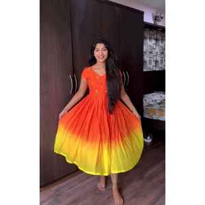 Nuevo Lanzamiento de Ropa de Verano, Salwar Kameez de Algodón Mul Mul Puro, Completamente Cosido, de Doble Color, para Fiestas y Temporada Festiva, de Secado Rápido - Product Image 1