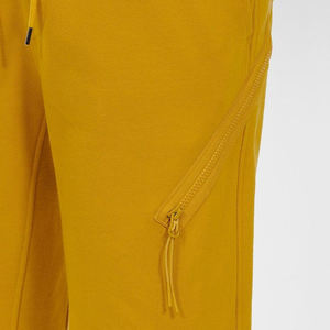 Short tendance en molleton jaune avec logo personnalisé pour hommes, streetwear longueur genou, style décontracté avec cordon de serrage, teint uni, service OEM - Product Image 6