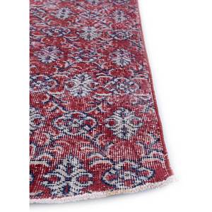 Tapis en laine noués à la main de grande taille, style vintage, motif médaillon rouge et orange, pour salon ou couloir - Pae-2243 - Product Image 4