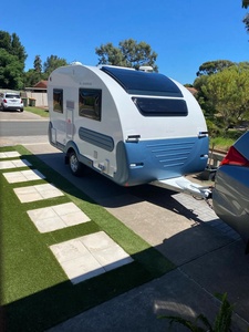 2024 karavan tetesan air mata mewah putih untuk <span class=keywords><strong>2</strong></span> orang Trailer Mini kualitas bagus dengan sertifikat CE dari Amerika Serikat - Product Image 4