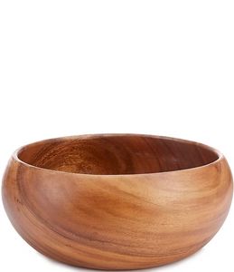 Ensaladera redonda de madera de acacia de alta calidad hecha en Vietnam - Product Image 2