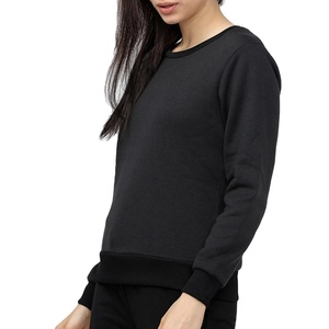 Sweat-shirt pour femme de haute qualité, personnalisé, grande taille, manches longues, col rond, 100% coton, lavé, uni, MADE BY HAIDIIII SPORTS 2027 - Product Image 4