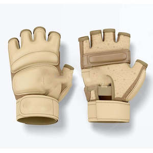 Nouveaux gants de MMA en cuir PU réglables avec fermeture personnalisable, gants d'entraînement Sanda fabriqués au Pakistan - Product Image 2