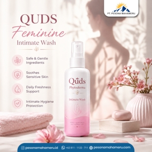 Quds Phytoderma Nettoyant Intime Doux avec Mousse Légère pour Soins Féminins Quotidiens (100ml 150ml 200ml) - Product Image 3