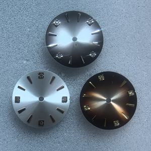 Logotipo personalizado NH35 28,5mm Sunrayl Diamond Indexes Reloj Dial Reloj Movimiento Accesorios Piezas Caja Reloj personalizado Dial - Product Image 2