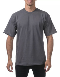 T-shirt gris uni unisexe coupe classique 100% coton Nouveau col rond Qualité supérieure Personnalisation Personnalisable Marque pour homme - Product Image 6