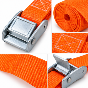 Correa de Amarre con Hebilla de Leva de 25 mm, Poliéster, 250 kg, Sin Gancho, para Transporte de Carga, Fabricante Profesional OEM - Product Image 3