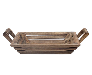 Bandeja de servicio de madera de diseño estándar de latón AK en bandeja personalizada de Color marrón para adornos de utensilios de cocina/mesa de comedor - Product Image 4