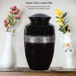 Urna de cremación grabada en aluminio, urna conmemorativa para adultos, recuerdo funerario para hombres, mujeres y ataúd para cenizas, Adulto, hombre, mujer, grande - Product Image 4