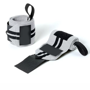 Muñequera de entrenamiento resistente de algodón personalizada con logotipo personalizado - Product Image 3