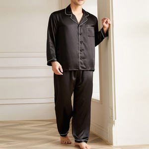 Nanju international New Arrivals High Quality Casual Wear Light <b>Weight</b> Shirt And Pajama Men Two Piece <b>Sets</b> Sleepwear Night Suits - Product Image 3