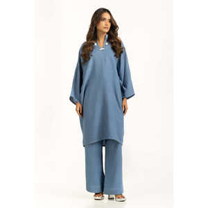 ชุดเซ็ตผ้าปอกระเจาโบฮีเมียนย้อมสี รุ่น IPST-55104 ชุดเซ็ต 2 ชิ้นสำหรับฤดูใบไม้ผลิ/ฤดูร้อน ไซส์ XS ความยาวเหนือเข่า ชุดเข้าชุดกัน - Product Image 6