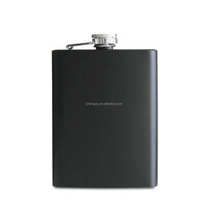 Distributeur d'esprit de poche portable en acier inoxydable de capacité de huit onces faveur de garçons d'honneur personnalisée - Product Image 1