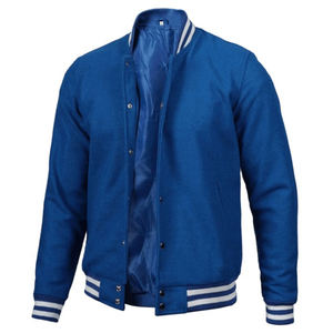 Chaquetas universitarias de alta calidad para hombre, abrigo de béisbol universitario con mangas de cuero en el pecho de lana de invierno, 100% algodón para deportes de invierno - Product Image 4