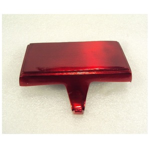 Red Metal <b>Stocking</b> <b>Holder</b> Plate For Christmas Table Top Decorative - Product Image 1