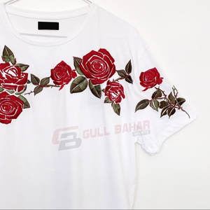 Recién llegado, camisetas 100% de algodón con cuello redondo para hombre, ropa informal holgada de manga corta suave mejorada con bordado y patrón sólido - Product Image 3