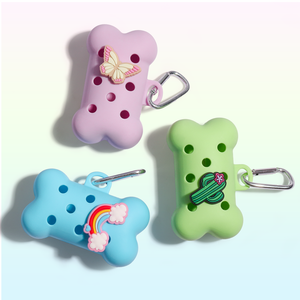 Custom Silicone Eco-Friendly <span class=keywords><strong>Poop</strong></span> Bags Biodegradável com Dispenser <span class=keywords><strong>Candy</strong></span> Color Trendy Cute Soft com 1 Roll Bag Inside - Product Image 6