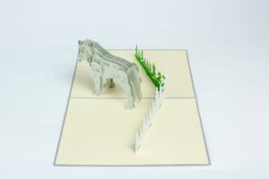 Tarjeta de Animal emergente hecha a mano más vendida, regalo artesanal de papel personalizable para bodas, artesanía hecha en Vietnam - Product Image 2