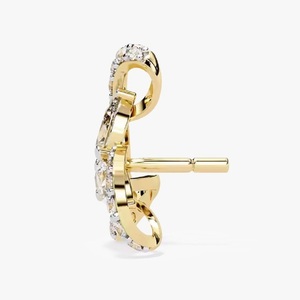 Boucles d'oreilles modernes en diamant, style pour le travail, les fêtes et les brunchs du week-end, disponibles à la vente en Inde - Product Image 6