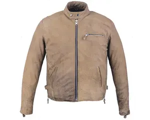 HMB-0517A Men Genuine Leather Biker Jacket Motorbike fashion coat air vents model jackets