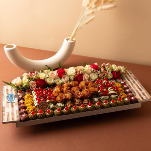 One-of-a-kind Deluxe Touch Glossy Look Plateau de service en nacre fait à la main pour le Ramadan Eid - Product Image 5
